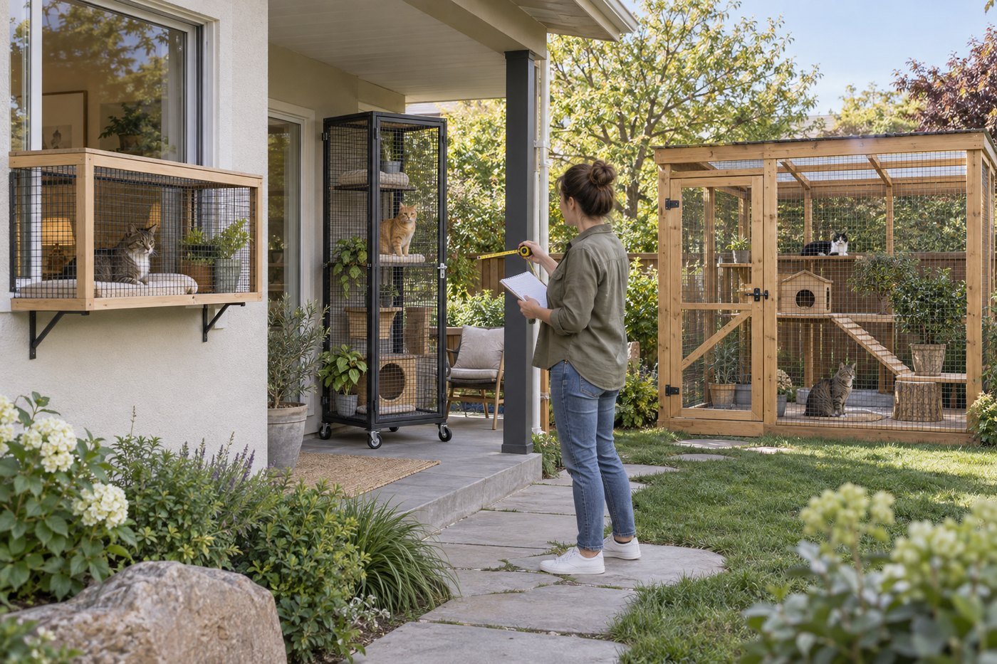 Mejor tipo de catio según tu espacio y tu gato: guía por escenarios